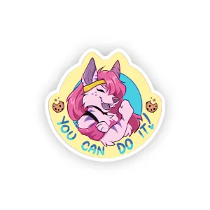 Aardpuff You Can Do It Sticker