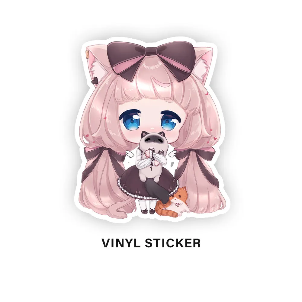 Fuwa Chibi Cat Sticker