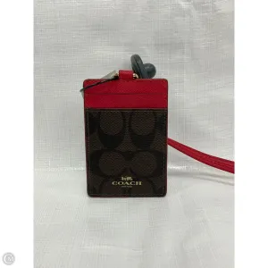 Id/card Holder Designer By Coach, Size: Small