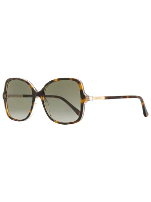 Jimmy Choo Women's Square Sunglasses Judy/S 0T4HA Havana/Gold 57mm