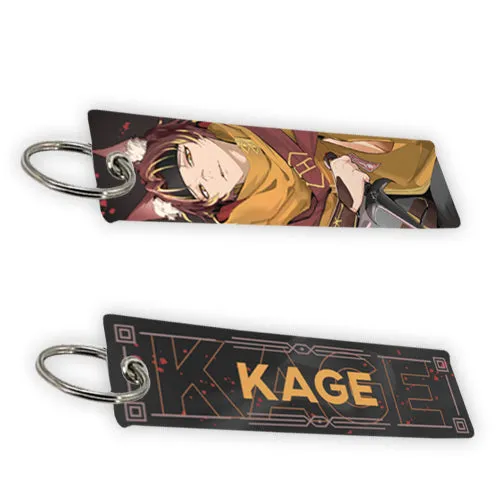 Kage Demon Fox Jet Tag Keychain