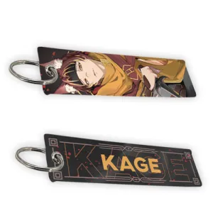 Kage Demon Fox Jet Tag Keychain