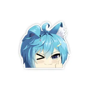 LineChu Smug Peeker Sticker