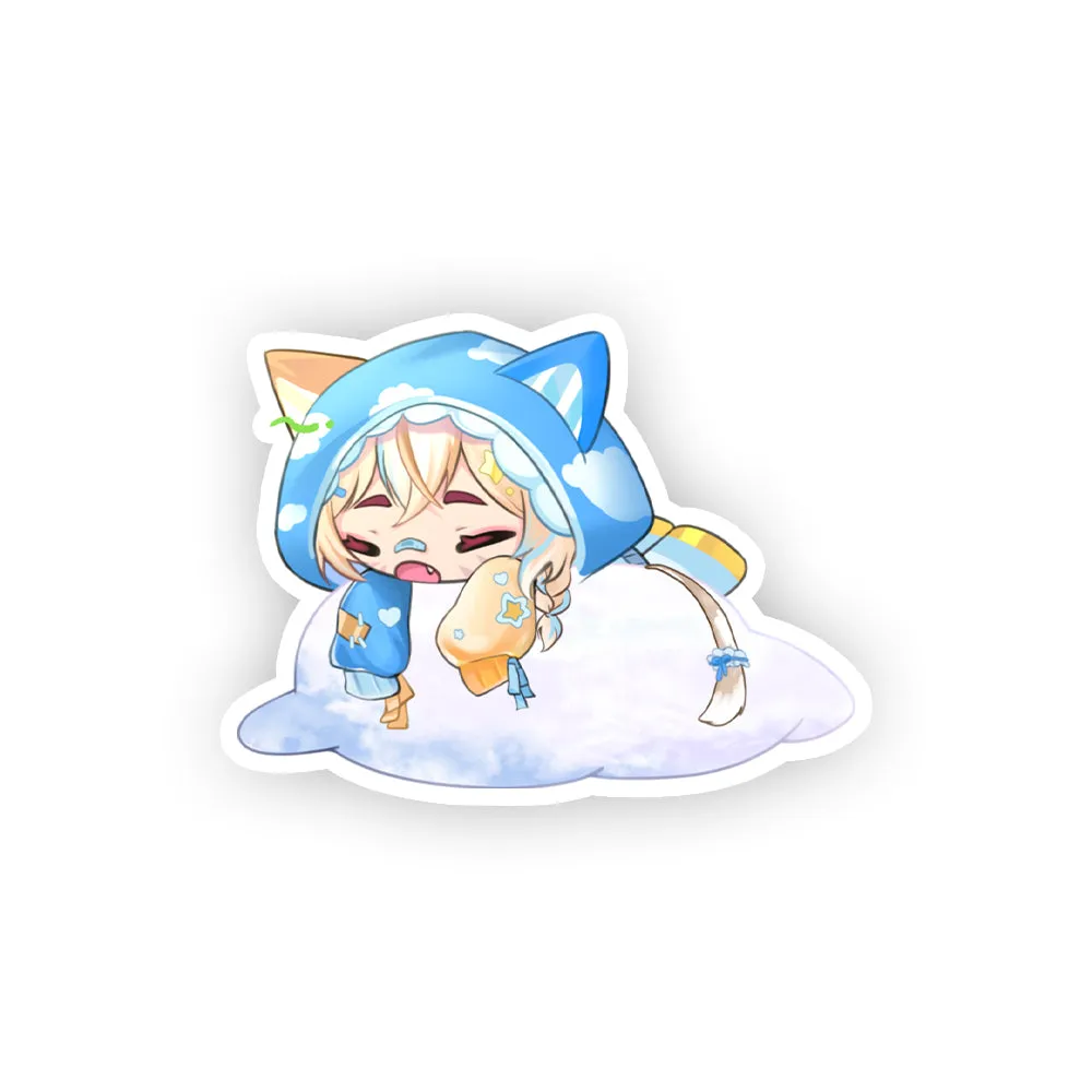 momomeowy Sleepy Kitty Sticker