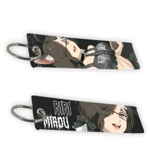 Riri Miaou Cat Metal Jet Tag Keychain