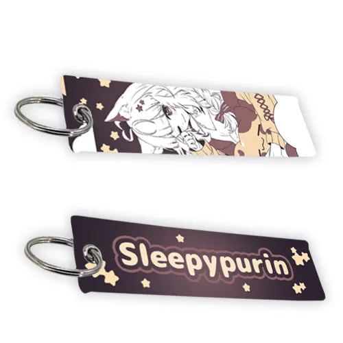 Sleepypurin Jet Tag Keychain