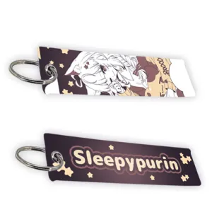 Sleepypurin Jet Tag Keychain