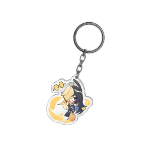 Spellydoesart Chibi Broom Painting Keychain