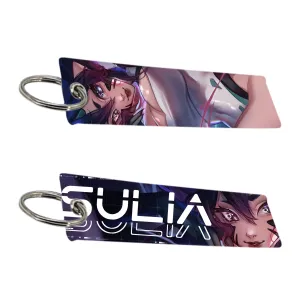 SuliaDH Space Jet Tag Keychain