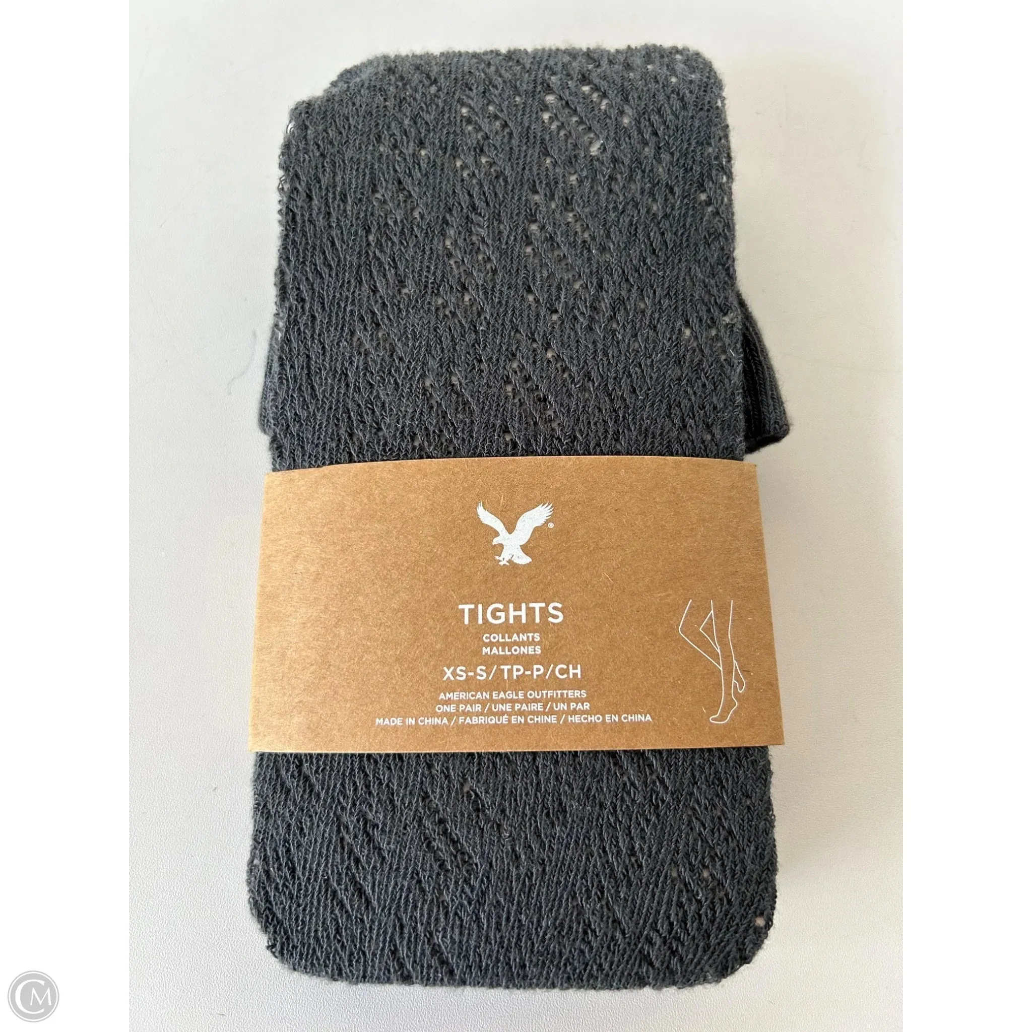 Tights By American Eagle In Grey, Size: Xs
