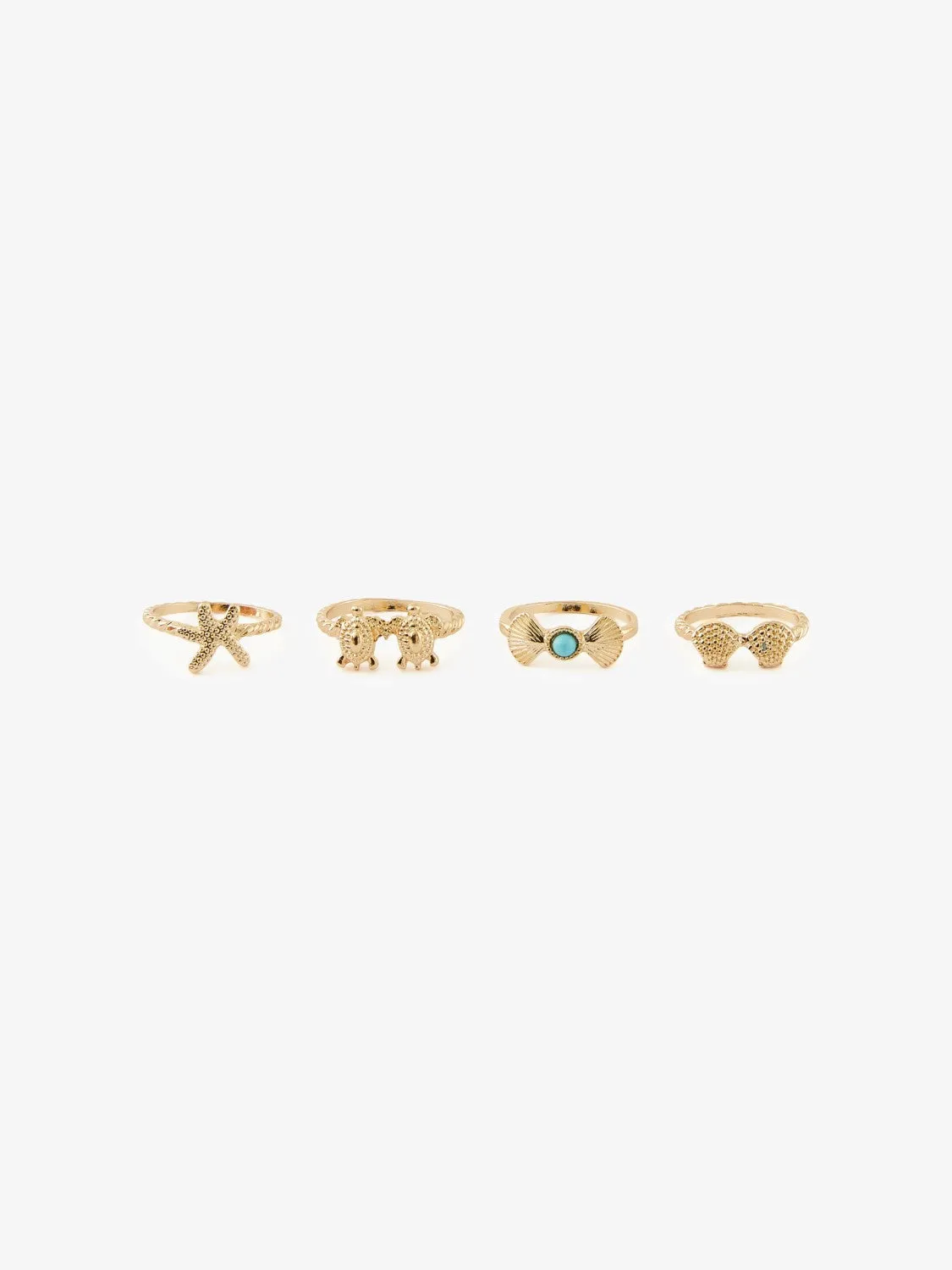 Vurtle 4 Pack Rings (Gold)