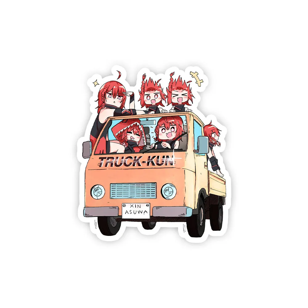 Xin Asuwa Truck-Kun Sticker
